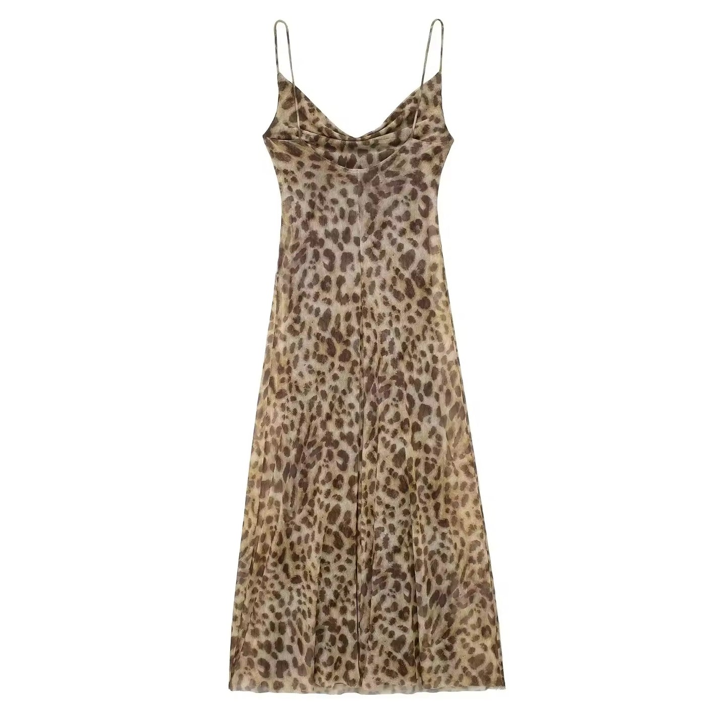 Lea – Wildes Leo Slip Kleid