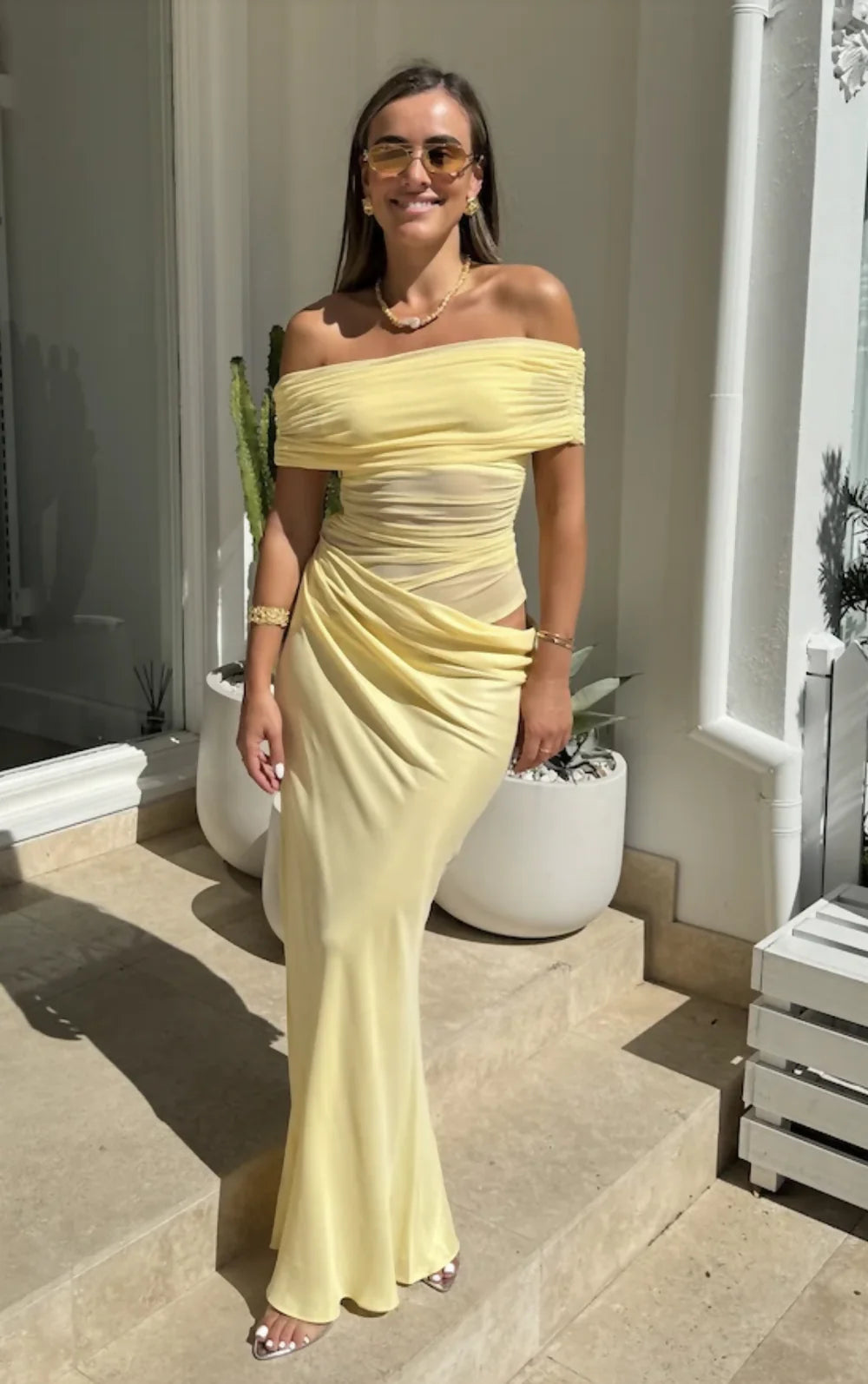 Shoulder Kiss Dress